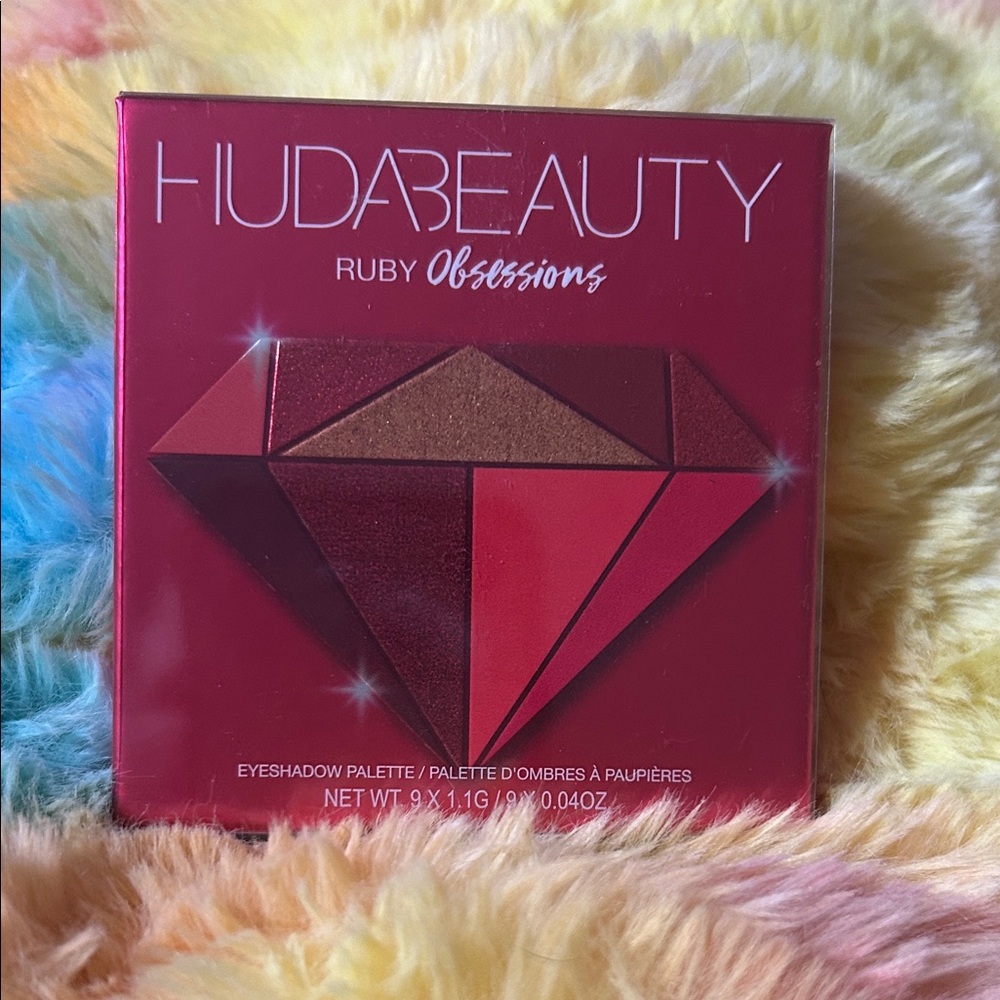 HUDA BEAUTY Ruby Obsessions Palette with Red and Brown Shades